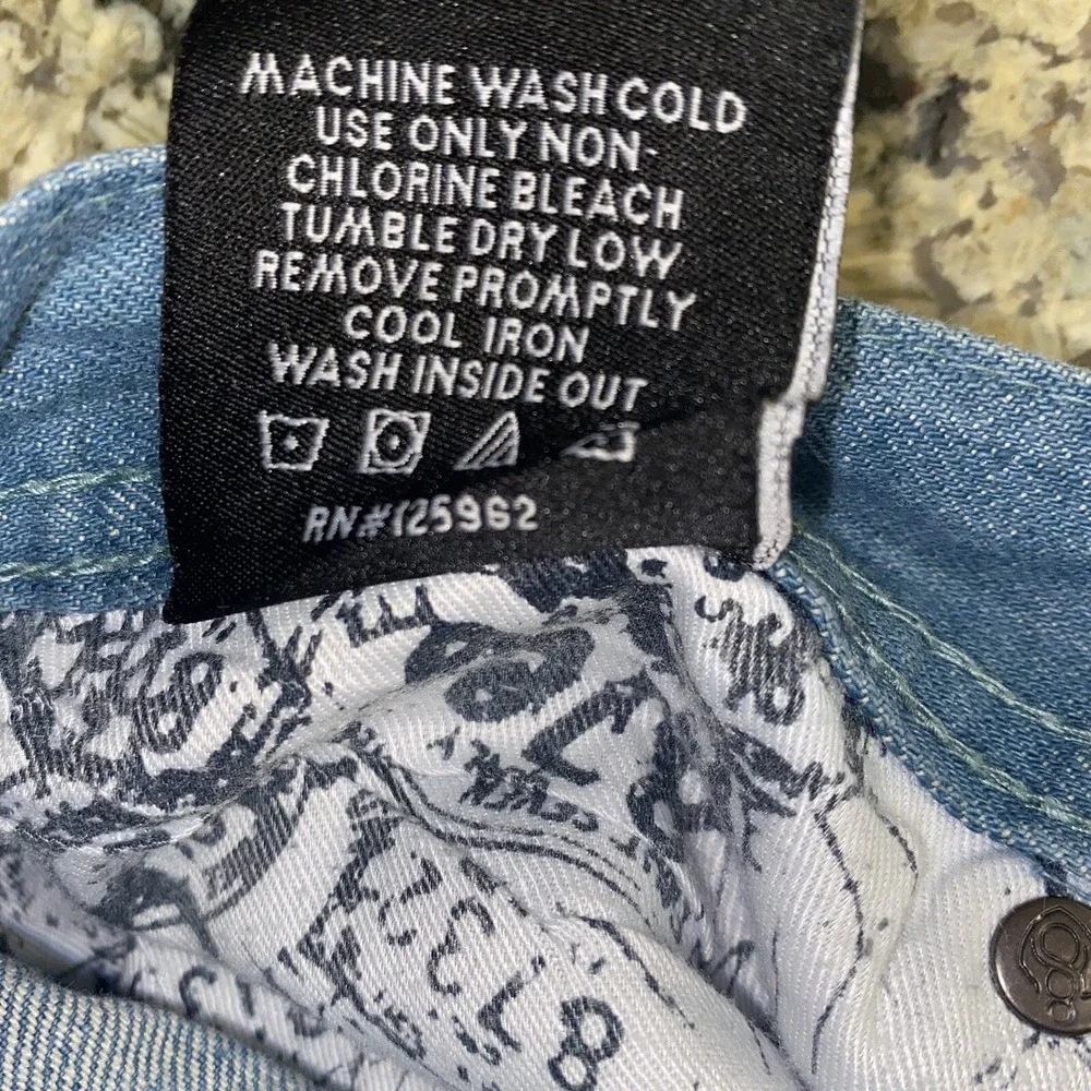 Eight 732 Mens Relaxed Jeans Size 38x34(36x33)‎ Heavy Denim Urban Streetwear